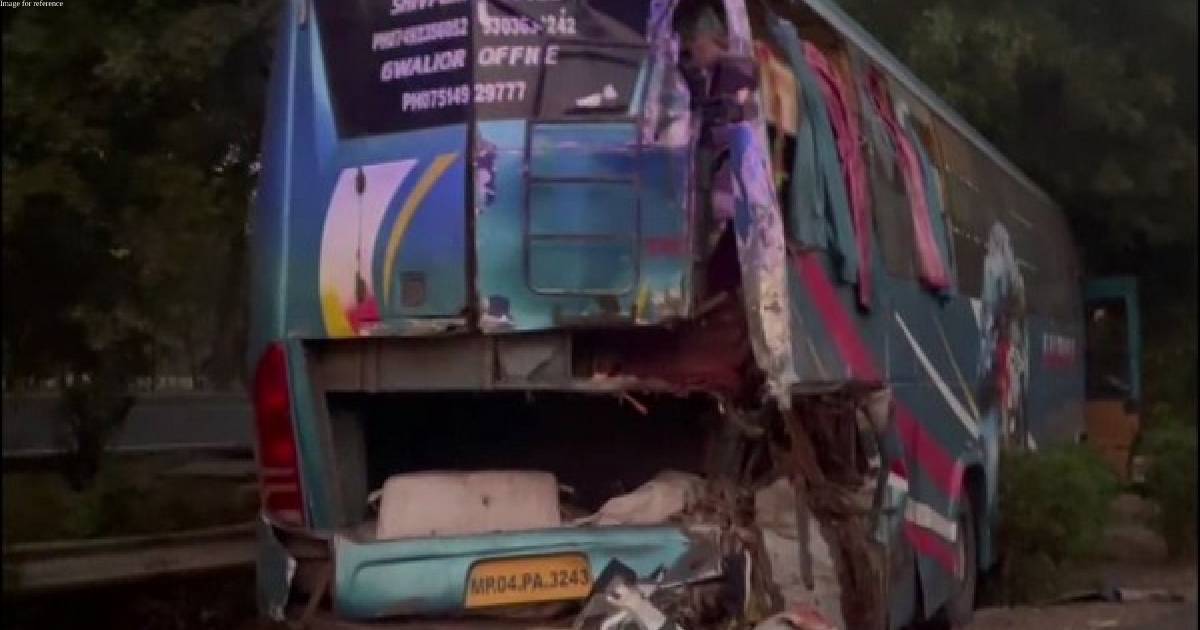 Uttar Pradesh: Twenty injured, two critical in bus collision on Greater Noida Expressway